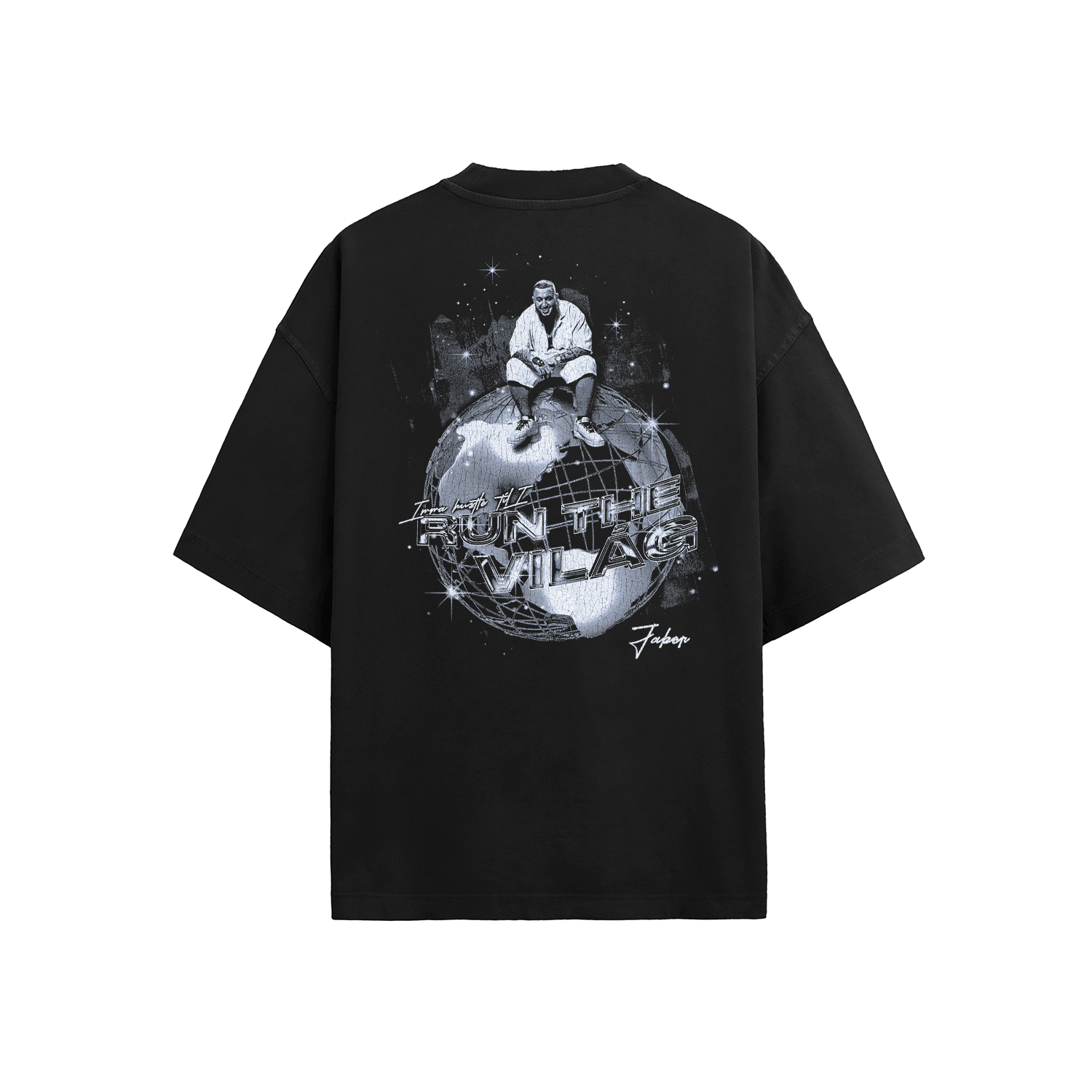 Jaber – Run the Világ Unisex Oversize Póló 2